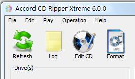 Click to view Accord CD Ripper Xtreme 6.9.1 screenshot